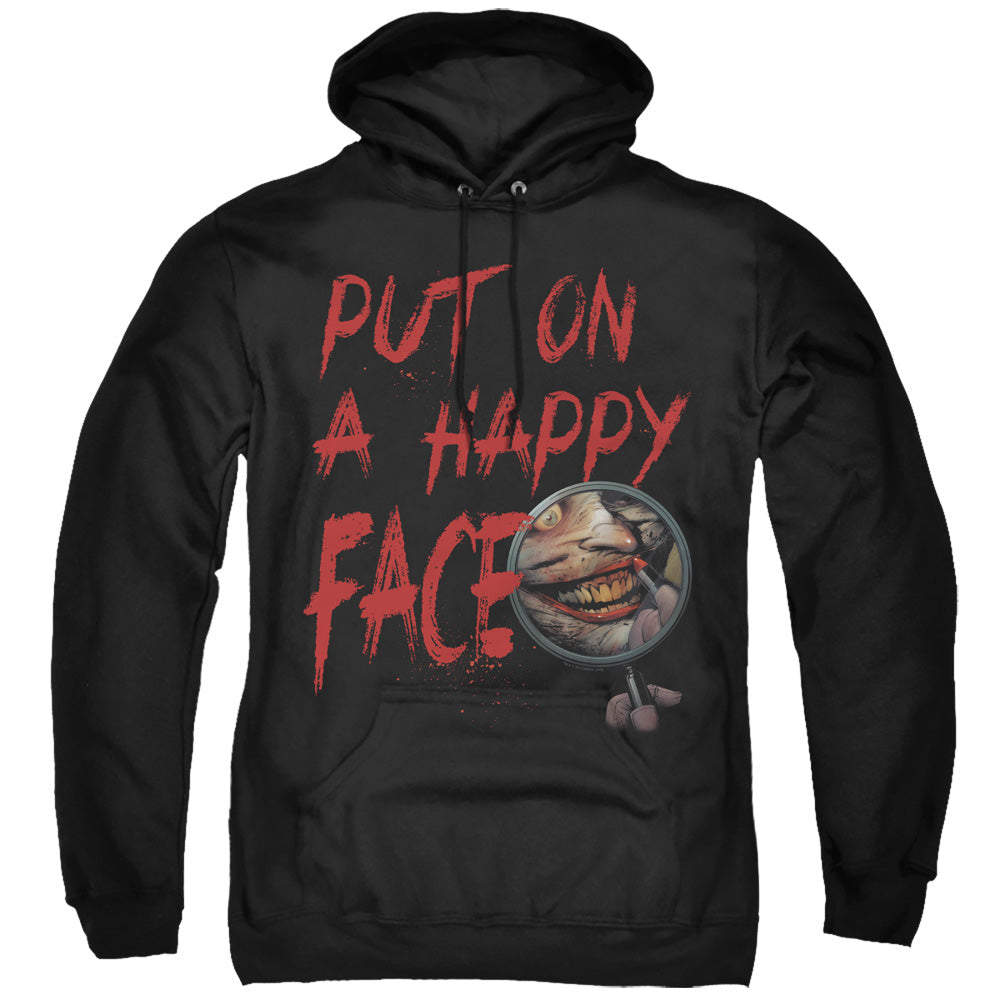 Batman Happy Face Mens Hoodie Black