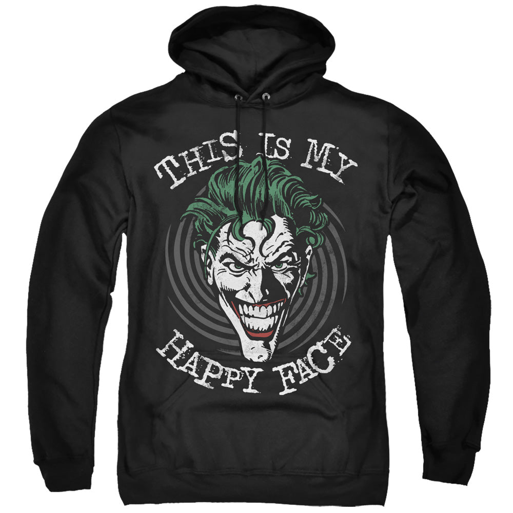 Batman Maniacal Spiral Mens Hoodie Black