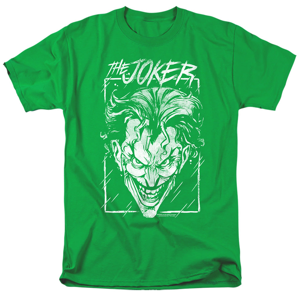 Batman Joker Storm On Green Mens T Shirt Kelly Green Style001