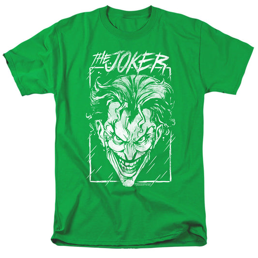 Batman Joker Storm On Green Mens T Shirt Kelly Green Style001