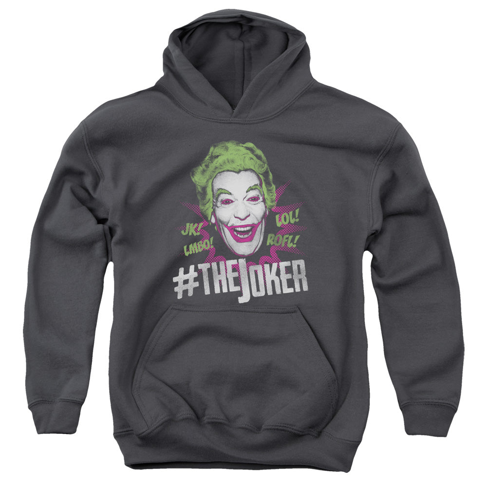 Batman Classic Tv #joker Kids Youth Hoodie Charcoal