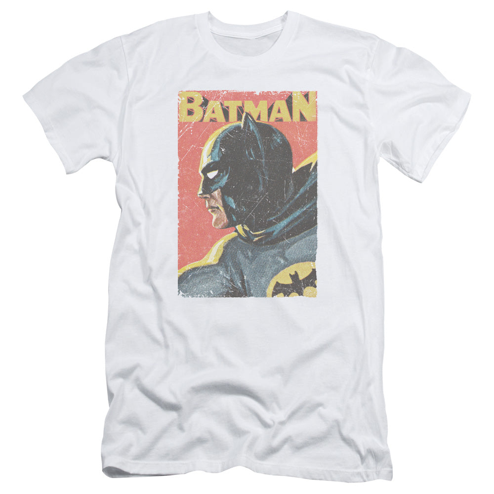 Batman Classic Tv Vintman Slim Fit Mens T Shirt White