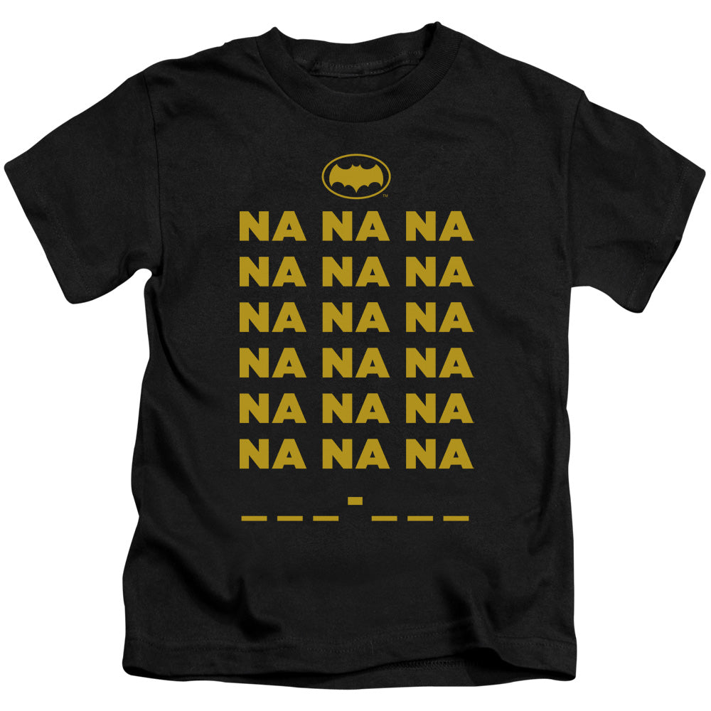 Batman Classic Tv Na Na Na Juvenile Kids Youth T Shirt Black