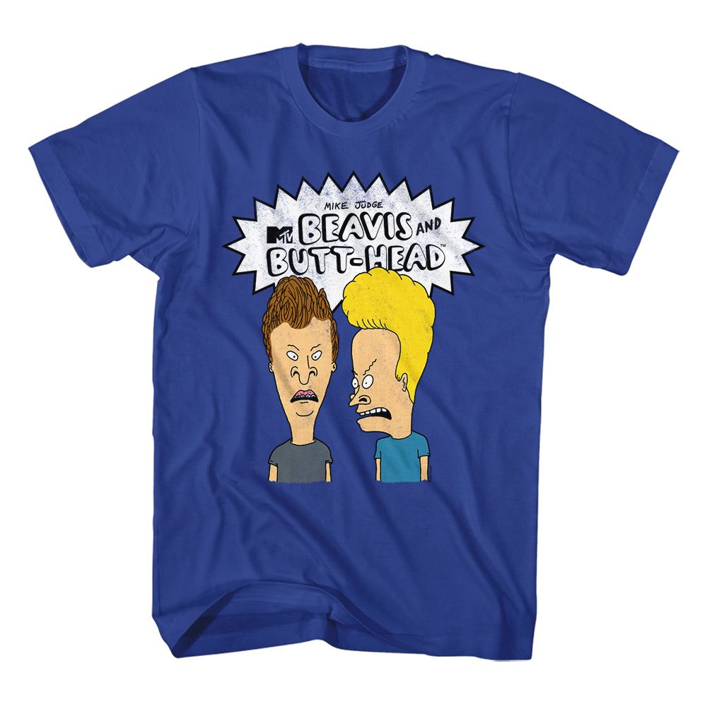 Beavis And Butthead - The Boys & Logo - Short Sleeve - Adult - T-Shirt
