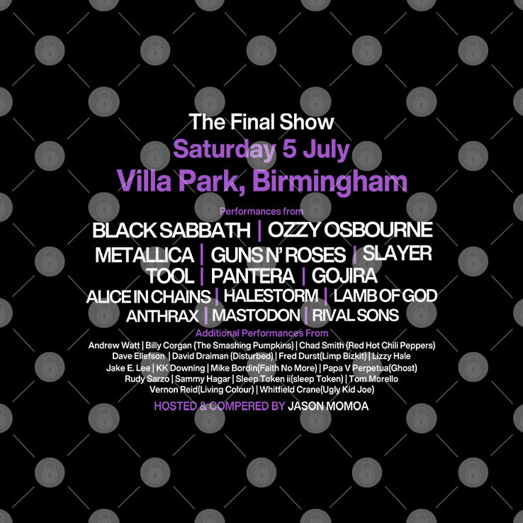 Back To The Beginning The Final Show Saturday 5 July 2025 Villa Park Birmingham Shirt