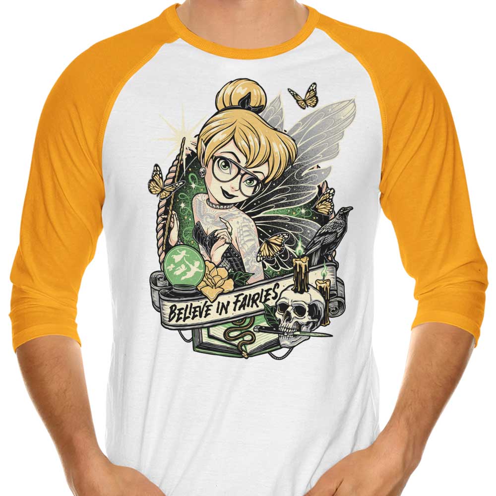 Believe in Fairies - 3/4 Sleeve Raglan T-Shirt