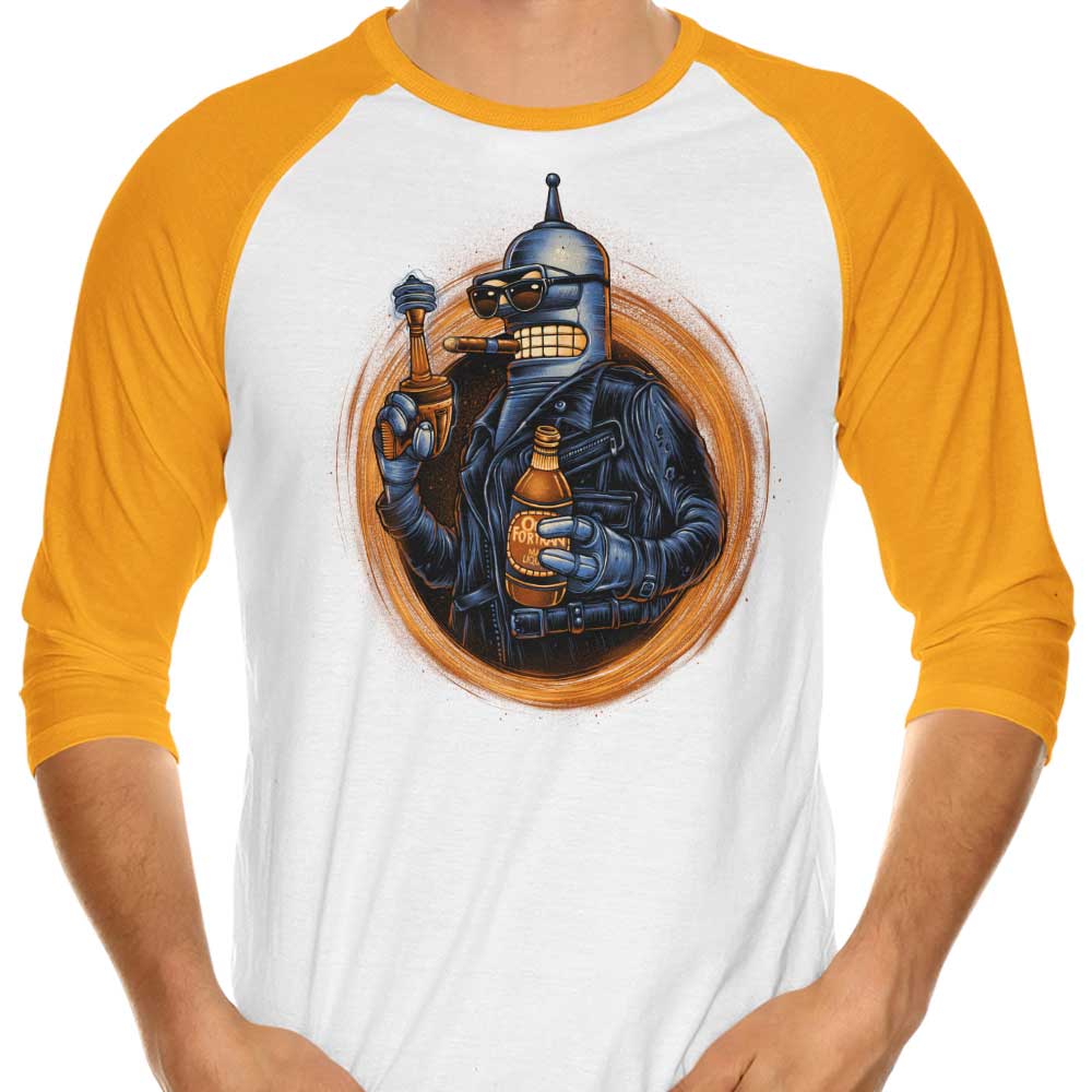 Benderminator - 3/4 Sleeve Raglan T-Shirt