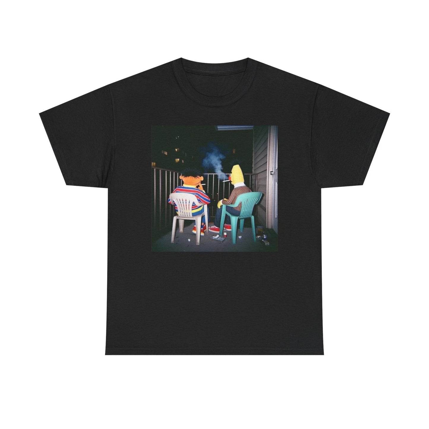Bert And Ernie Funny Graphic T Shirt S-5XL Unisex Heavy Cotton Tee