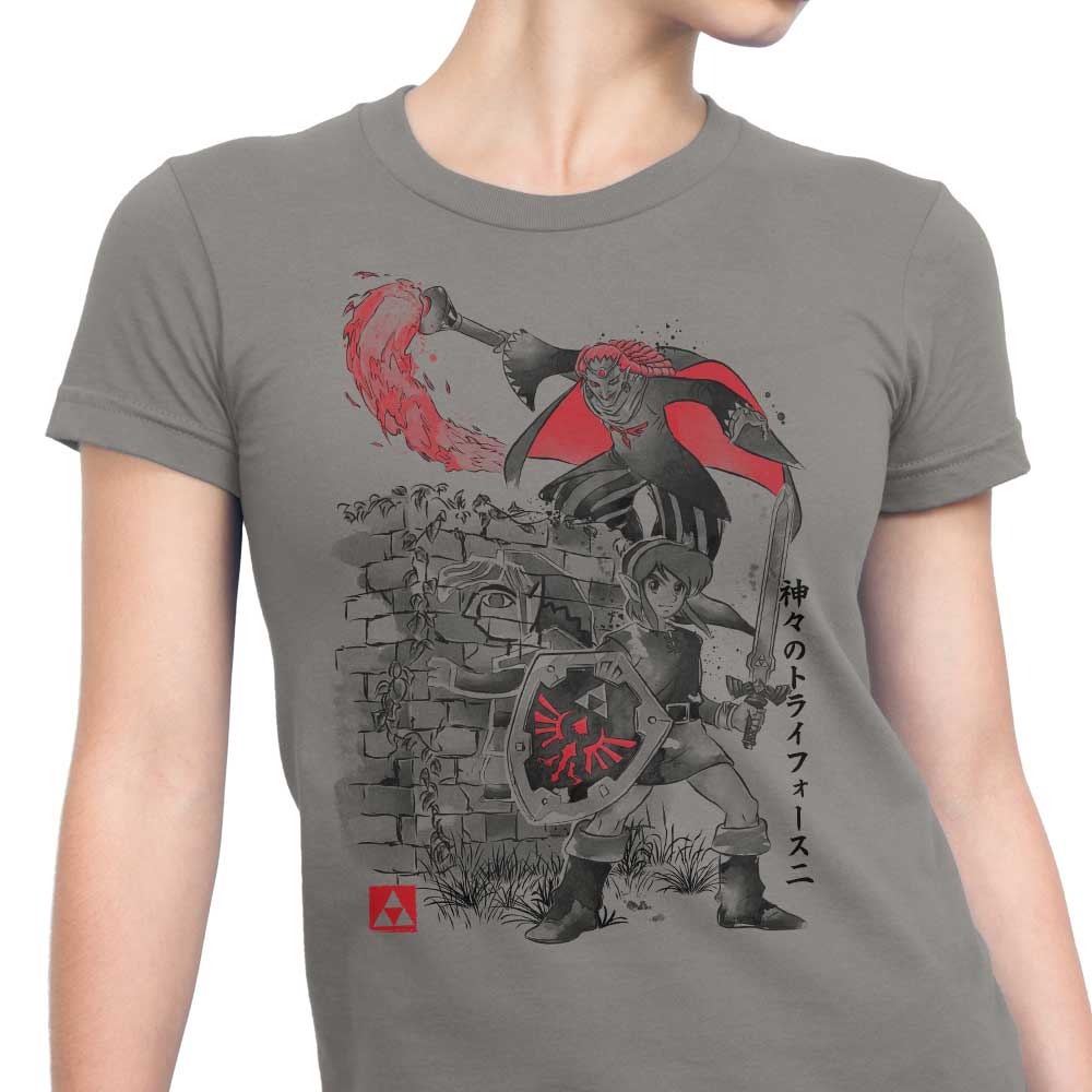 Between Worlds Sumi-e - Women's Apparel