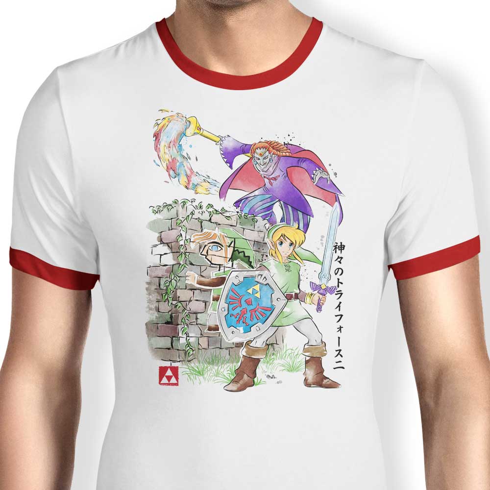 Between World's Watercolor - Ringer T-Shirt