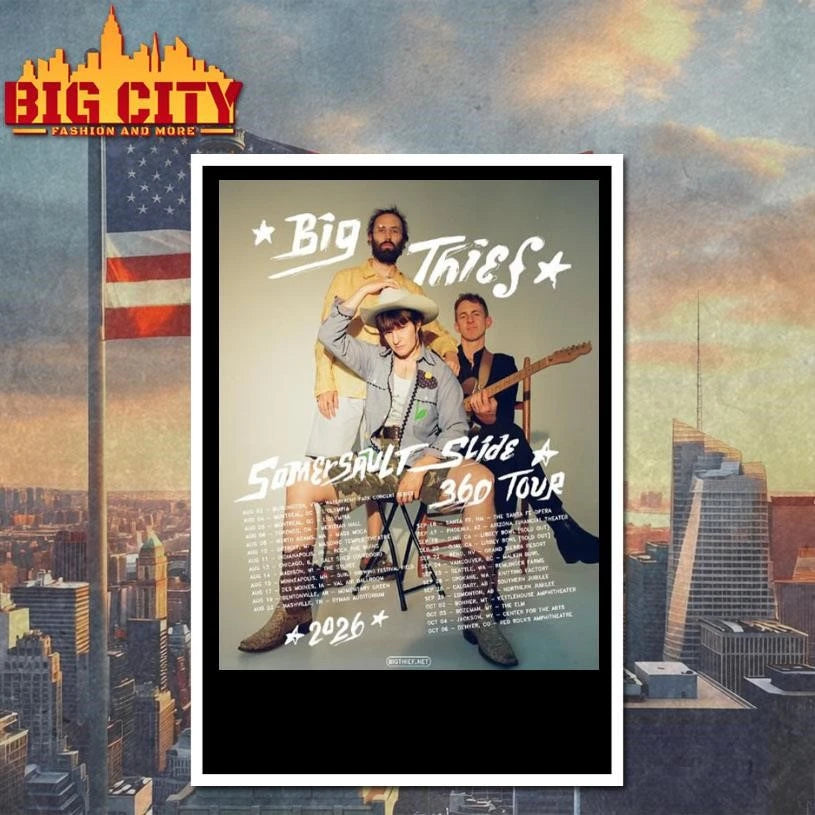 Big Thief The Somersault Slide 360 Tour Official Schedule Tour Dates Poster Shirt