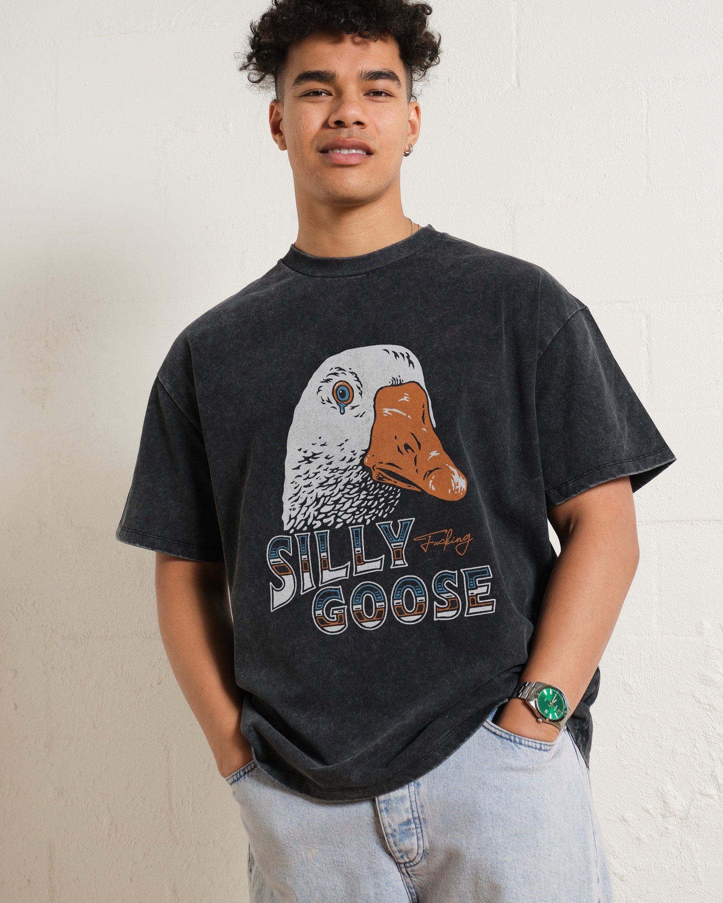 Silly Fkn Goose Oversized Tee