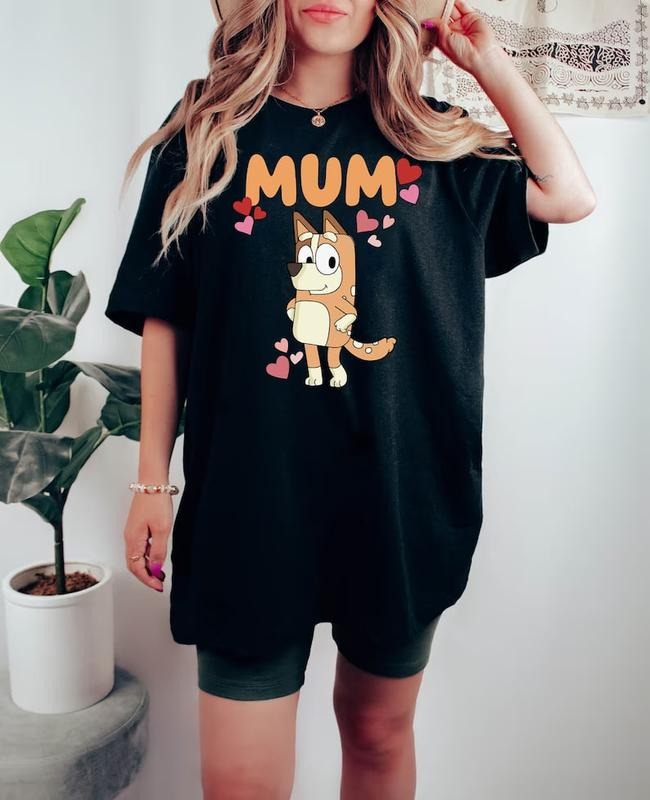 Bluey Mum Shirt, Chilli Shirt, Dog Person Shirt, Gift For Mom, Happy Mothers Day, Bluey Family Shirt, Vacation Shirt