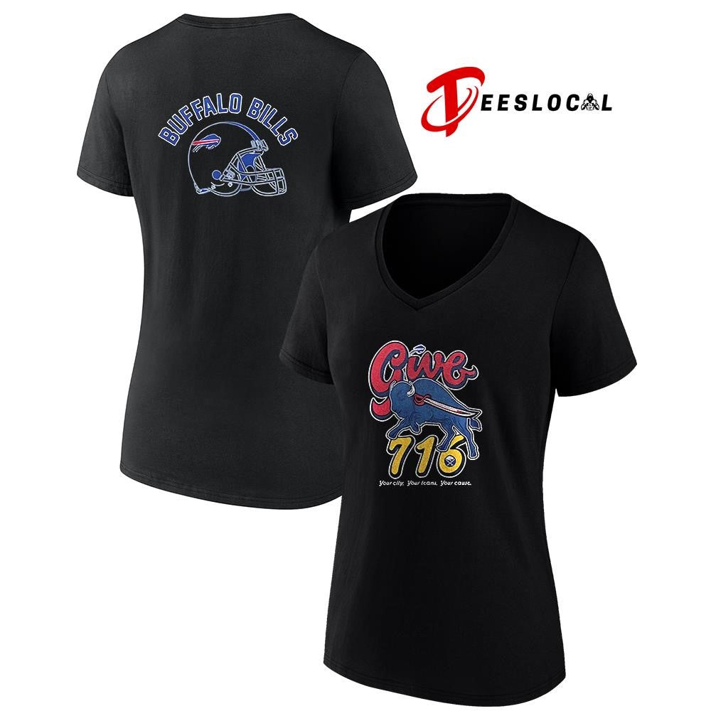 Buffalo Bills give 716 day your city your teams your cause helmet shirt