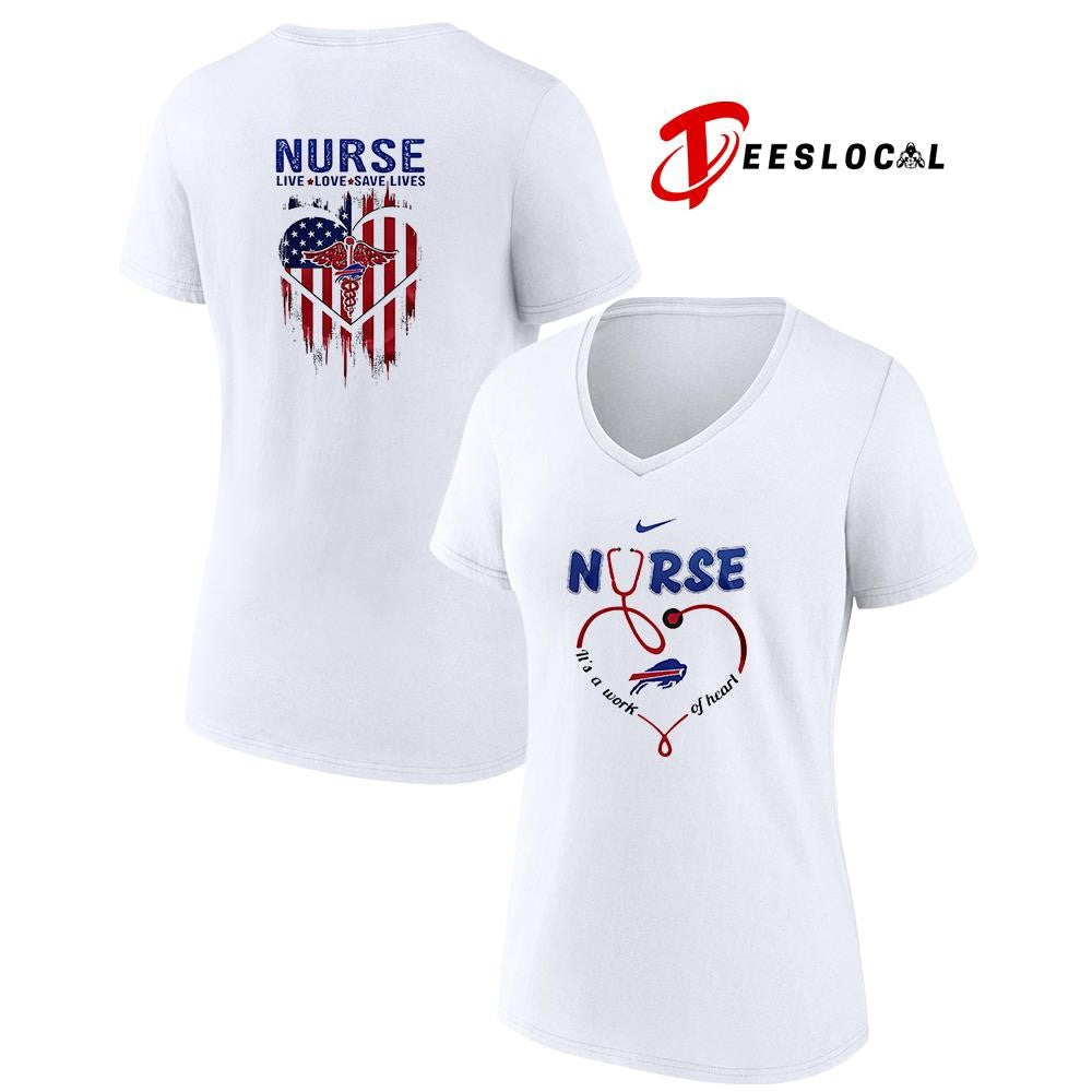 Buffalo Bills x Army nurse it’s a work of heart shirt