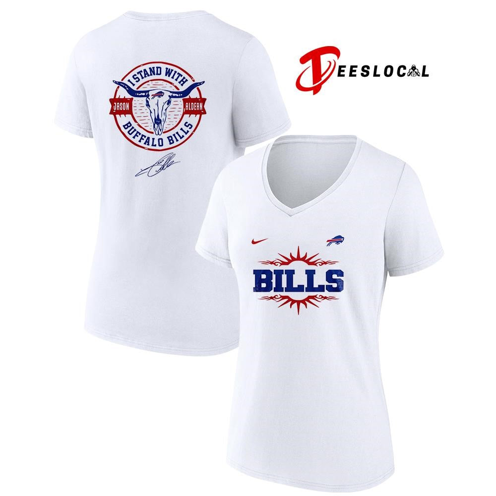 Buffalo Bills x Jason Aldean I stand signature logo shirt