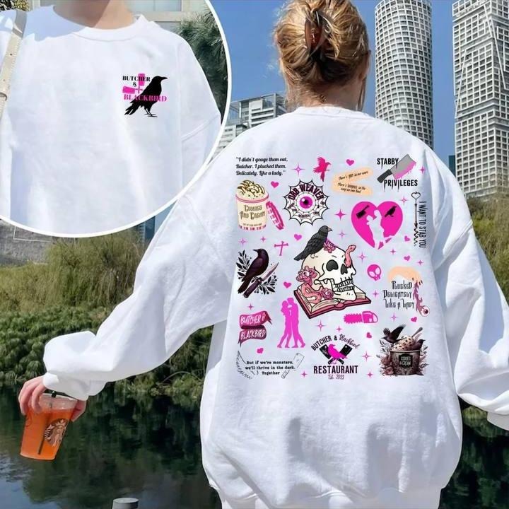 Butcher & Blackbird Brynne Weaver Sweatshirt, Pink Smut Reader Shirt, Dark Romance & Bookish Merch, Booktok Shirt, Gifts Perfect For Book Lovers