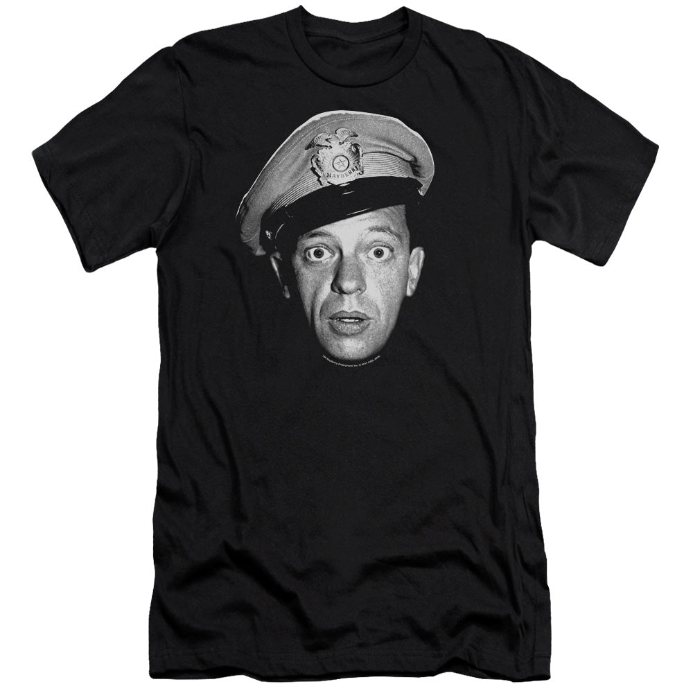 Andy Griffith Barney Head Premium Bella Canvas Slim Fit Mens T Shirt Black - clothing by TeeHivey.com (Image 3)