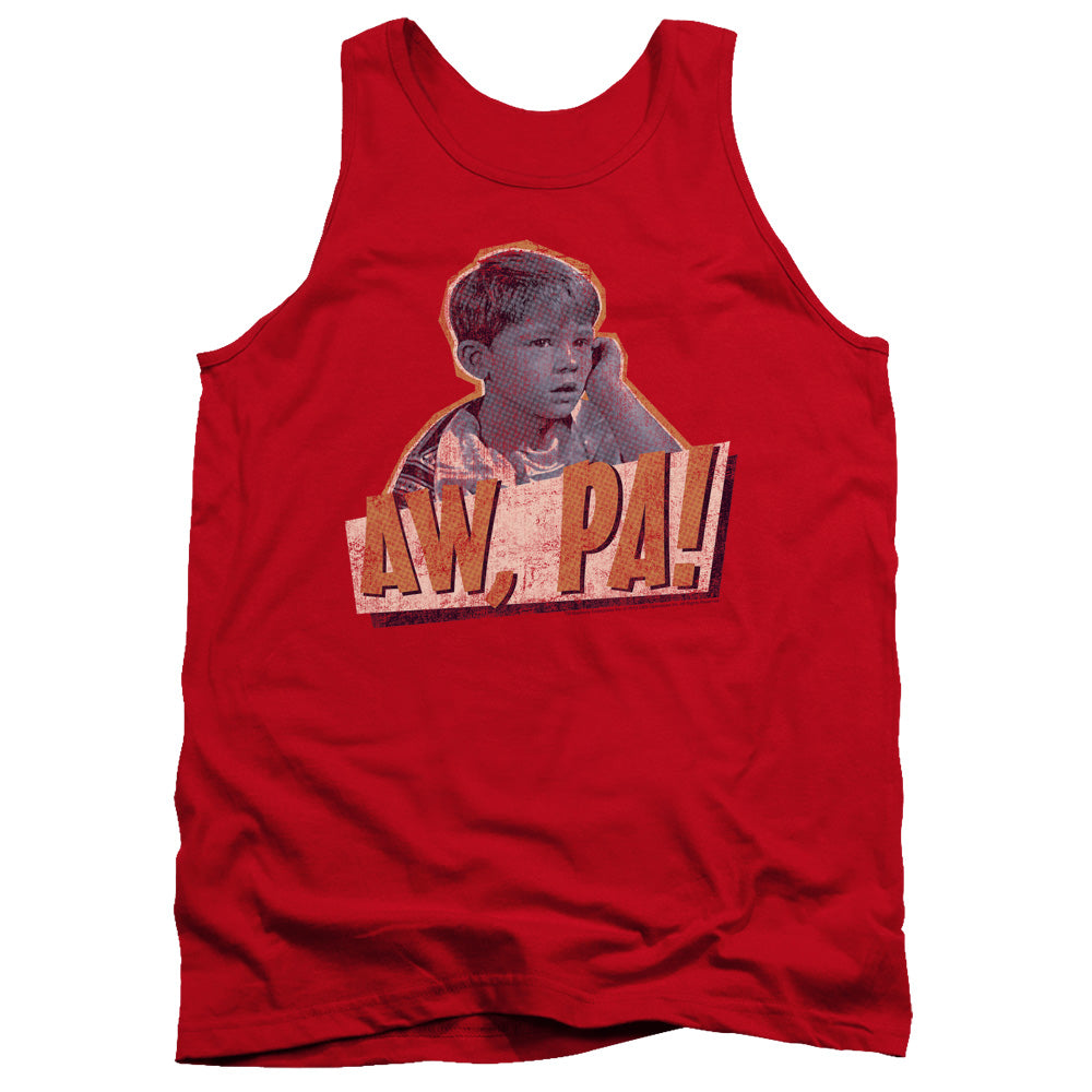 Andy Griffith Aw Pa Mens Tank Top Shirt Red - clothing by TeeHivey.com (Image 3)