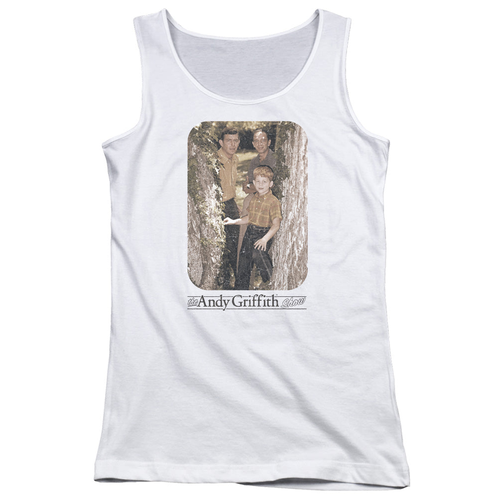 Andy Griffith Tree Photo Womens Tank Top Shirt White - clothing by TeeHivey.com