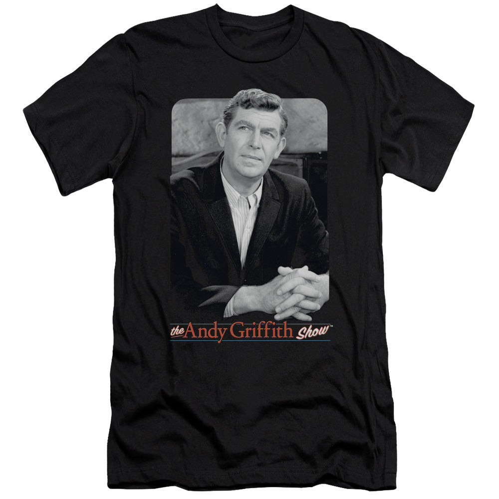 Andy Griffith Classic Andy Slim Fit Mens T Shirt Black - clothing by TeeHivey.com