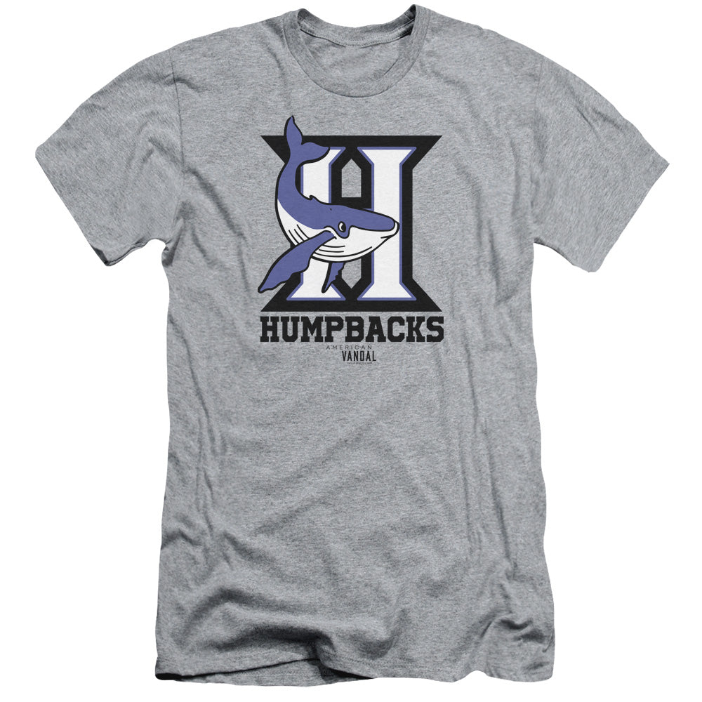 American Vandal Humpbacks Slim Fit Mens T Shirt Athletic Heather