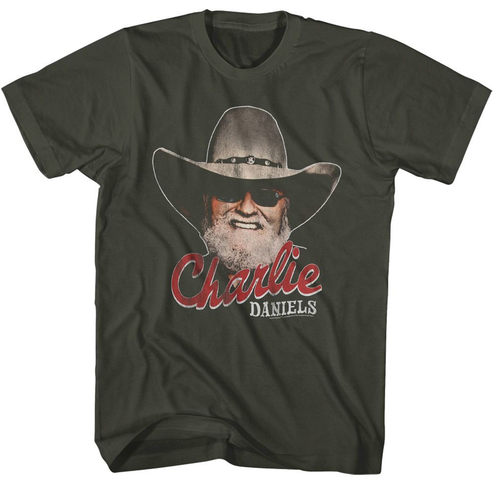 Charlie Daniels Band - Smiling Charlie - Short Sleeve - Adult - T-Shirt - clothing by TeeHivey.com