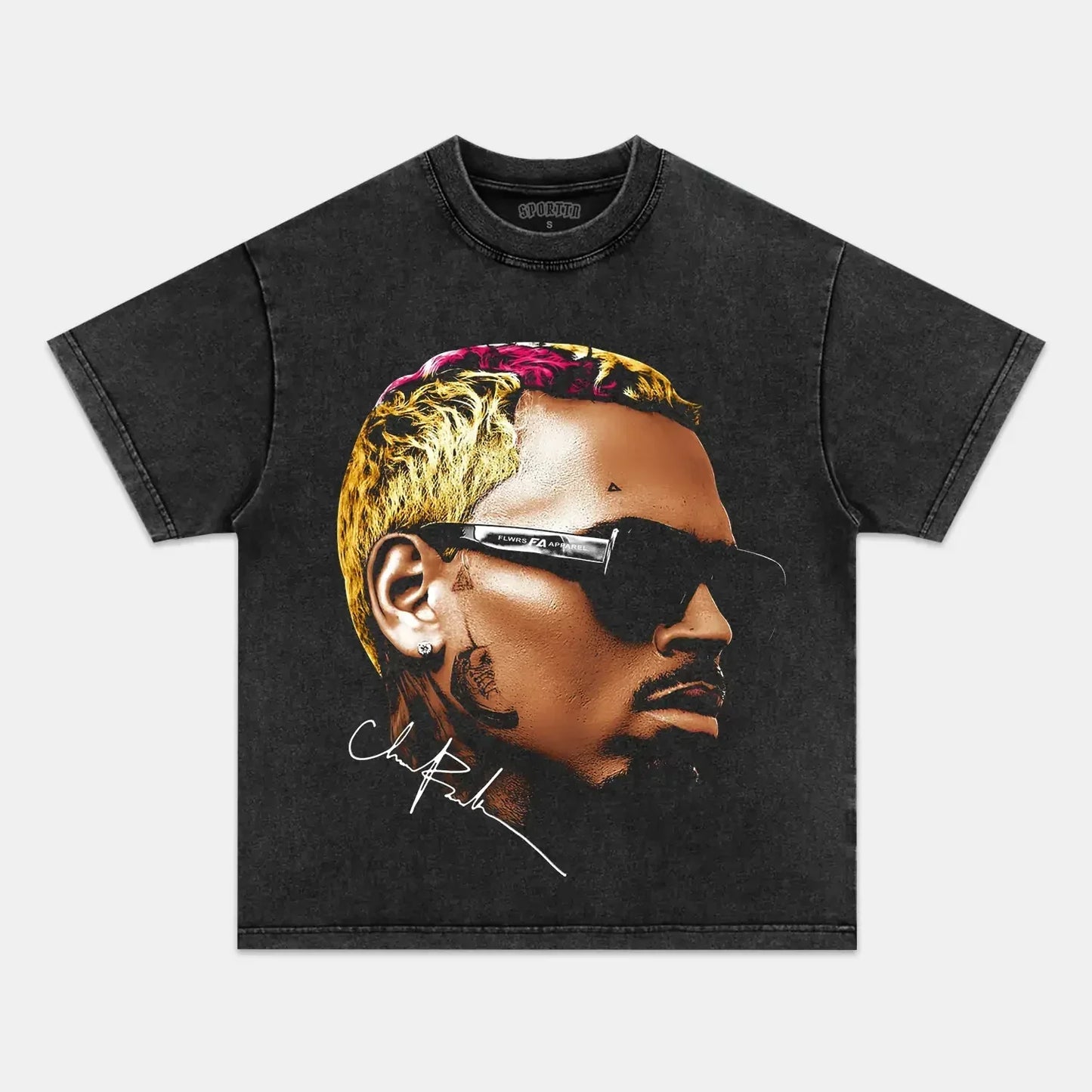 2024 CHRIS BROWN V8 VINTAGE TEE Style001