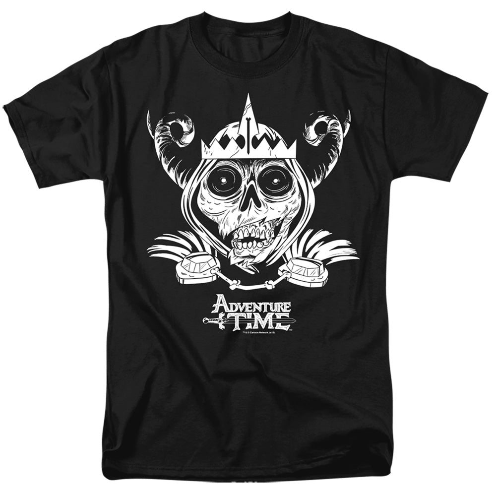 Adventure Time Skull Face Mens T Shirt Black