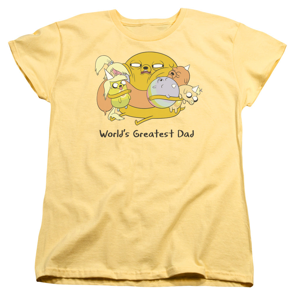 Adventure Time Worlds Greatest Dad Womens T Shirt Banana - clothing by TeeHivey.com
