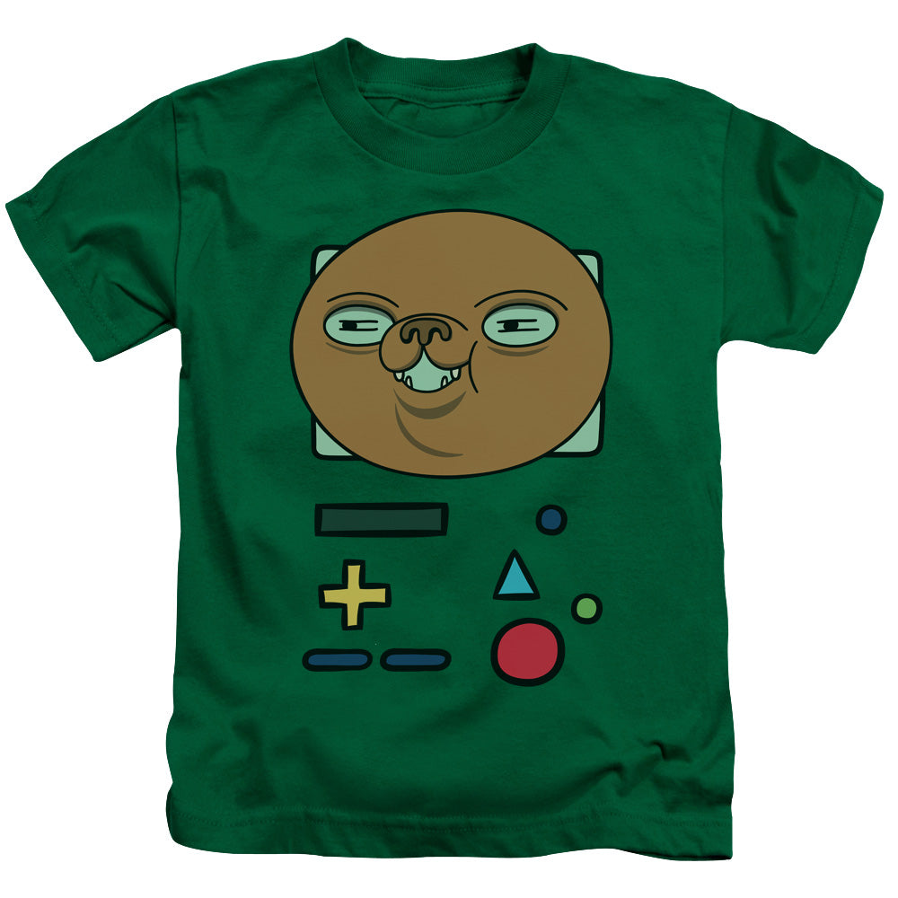 Adventure Time Bmo Mask Juvenile Kids Youth T Shirt Kelly Green