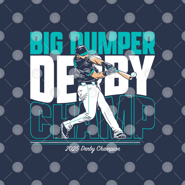 Cal Raleigh Seattle Mariners Big Dumper Derby Champ 2025 Derby Champion Shirt
