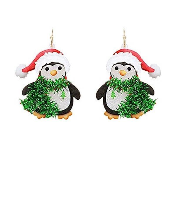 Christmas Penguin Earrings