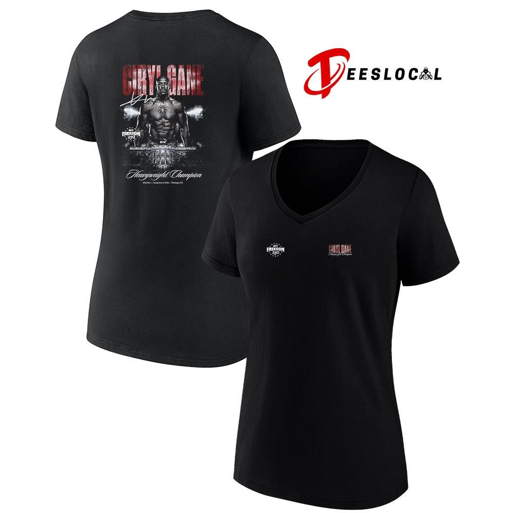Ciryl Gane UFC Freedom 250 and new Men’s lightweight champion signature shirt