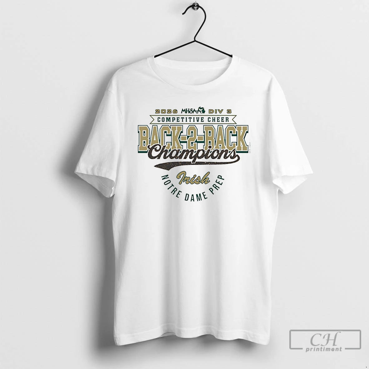 Classic 2026 Mhsaa Cheer D3 Back 2 Back Champions Notre Dame Prep T Shirts Sweater