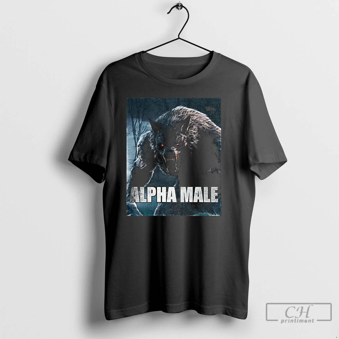 Classic Alpha Wolf Male Werewolf Ruler Meme T Shirts - clothing by TeeHivey.com