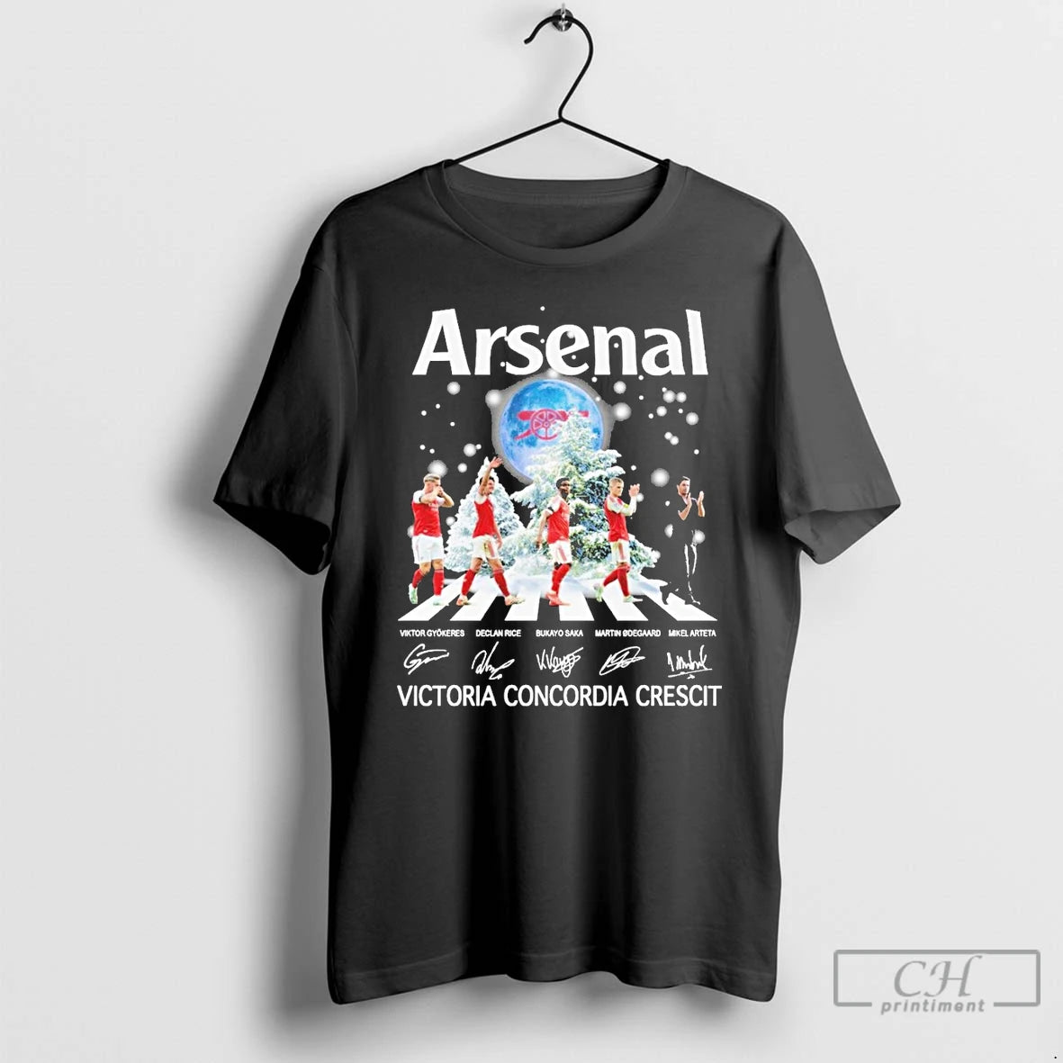 Classic Arsenal Victoria Concordia Crescit Christmas Signature - clothing by TeeHivey.com