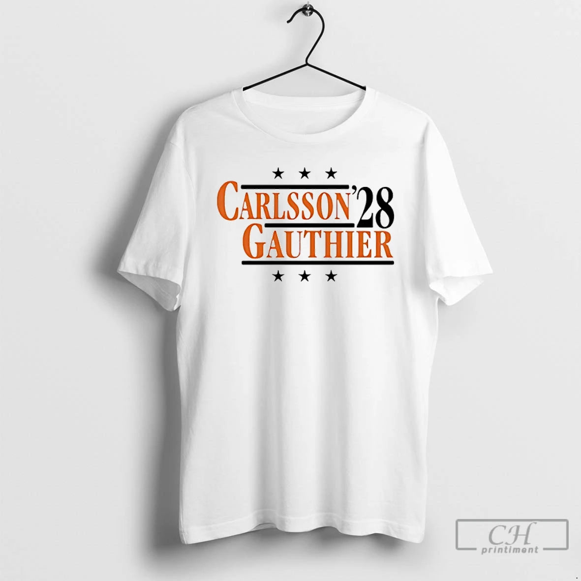 Classic Carlsson And Gauthier 28 Anaheim Hockey - clothing by TeeHivey.com