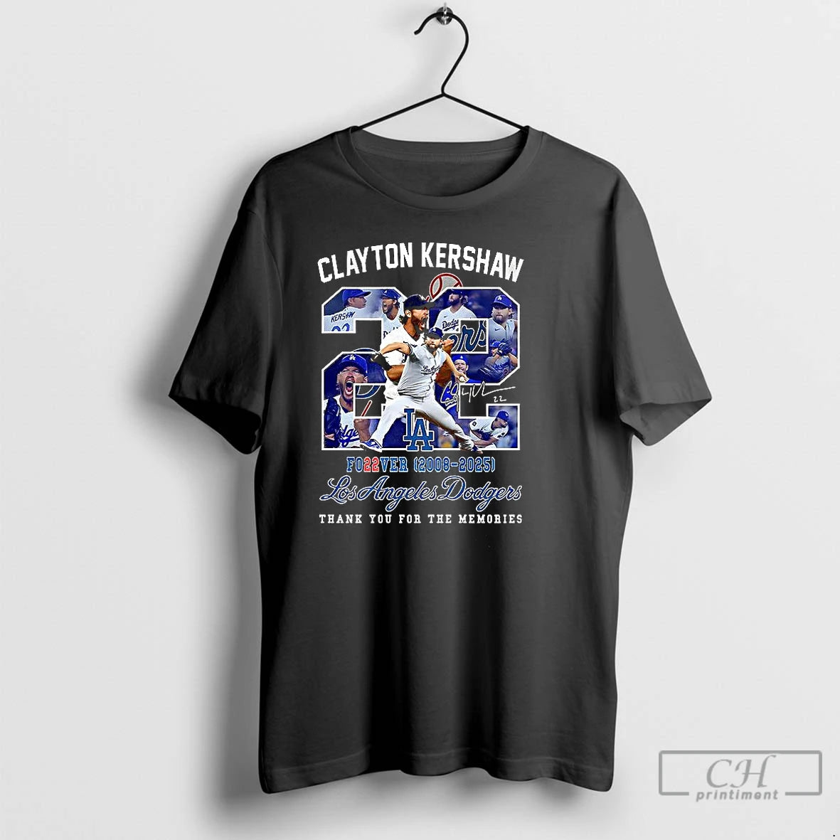 Classic Clayton Kershaw Cover 2008 2025 Los Angeles Dodgers Thank You For The Memories Signature - clothing by TeeHivey.com