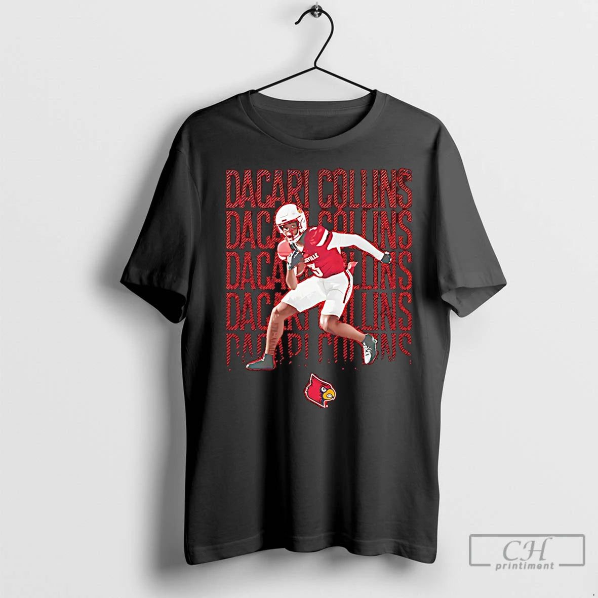 Classic Dacari Collins Louisville Cardinals Illustrated - clothing by TeeHivey.com