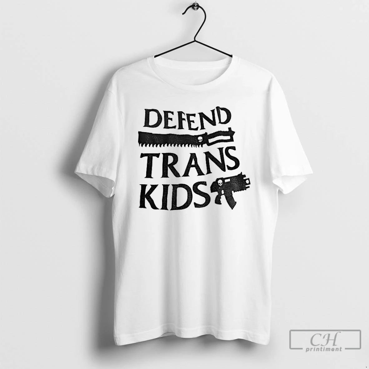 Classic Defend Trans Kids Gun - clothing by TeeHivey.com