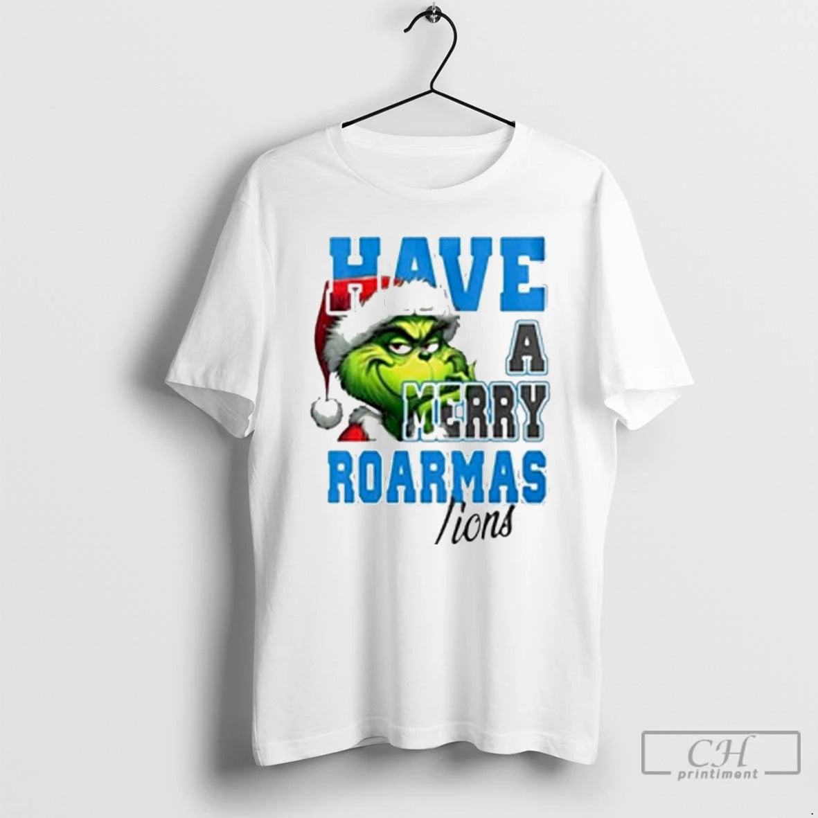 Classic Detroit Lions Have A Merry Roarmas Lions Grinch Christmas White T Shirts - clothing by TeeHivey.com