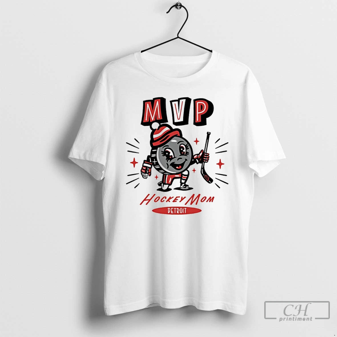 Classic Detroit Red Wings 2025 Mvp Hockey Mom - clothing by TeeHivey.com