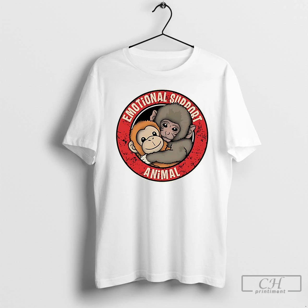 Classic Emotional Support Animal Monkey Pucnh