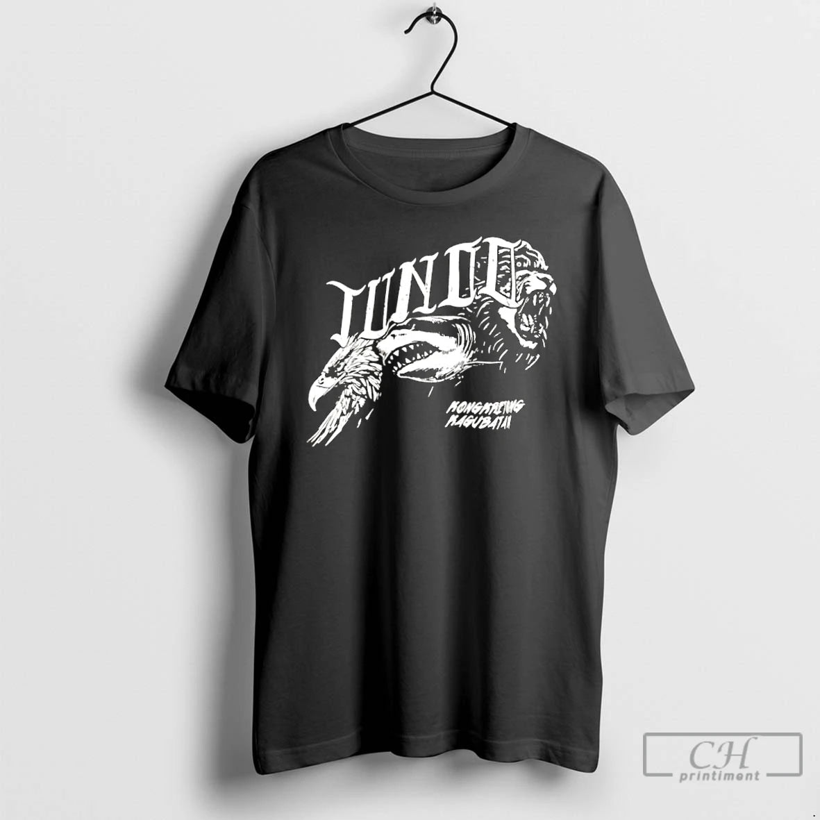Classic Engels Shark Lions Junie Kongkretong Kagubatan Retro - clothing by TeeHivey.com