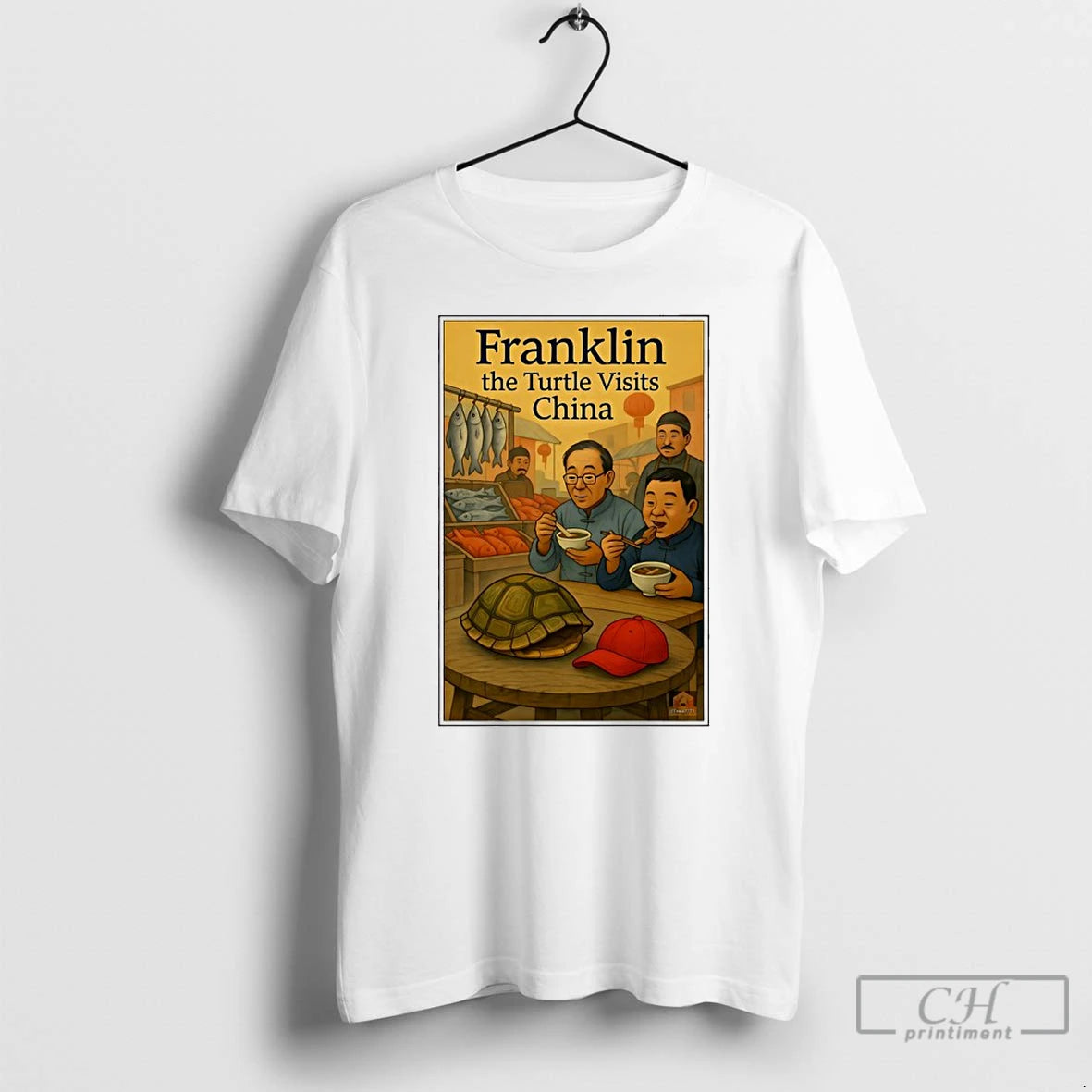 Classic Franklin The Turtle Visits China - clothing by TeeHivey.com