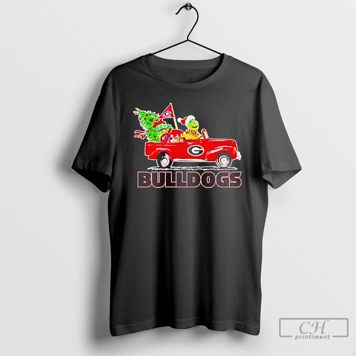 Classic Georgia Bulldogs Grinch Driving Car Christmas T Shirts - clothing by TeeHivey.com