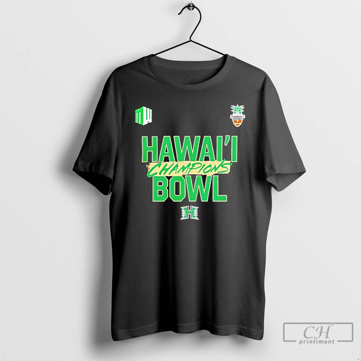 Classic Hawaii Rainbow Warriors 2025 Hawaii Bowl Champions Logo - clothing by TeeHivey.com