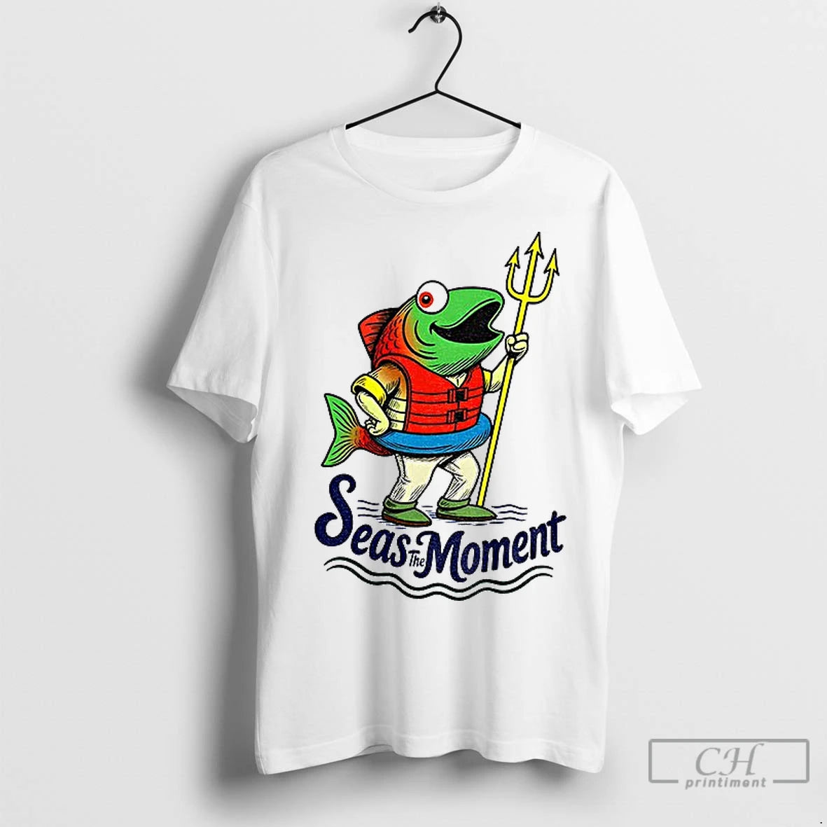Classic Humpy Salmon Holding Trident Seas The Moment Seattle Mariners Mlb Baseball - clothing by TeeHivey.com