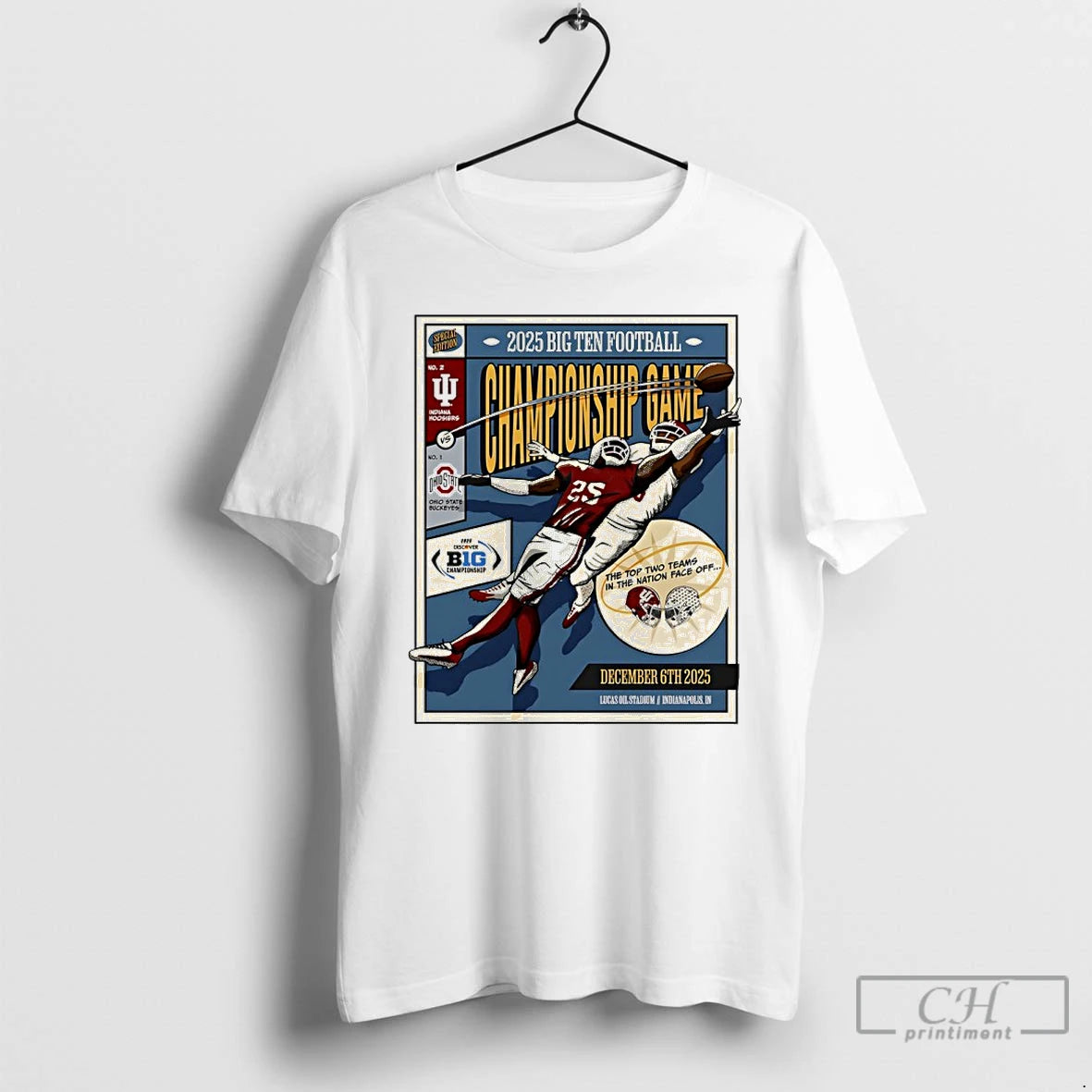 Classic Indiana Football 2025 Big Ten Football Championship Game Vintage - clothing by TeeHivey.com